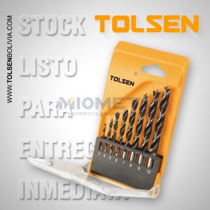 75626 JGO DE BROCAS PARA MADERA 8PZA 3.4.5.6.7.8.9.10MM