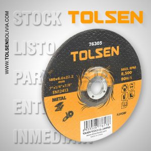 76305 DISCO DE DESBASTE METAL 180X6.0X22.2MM