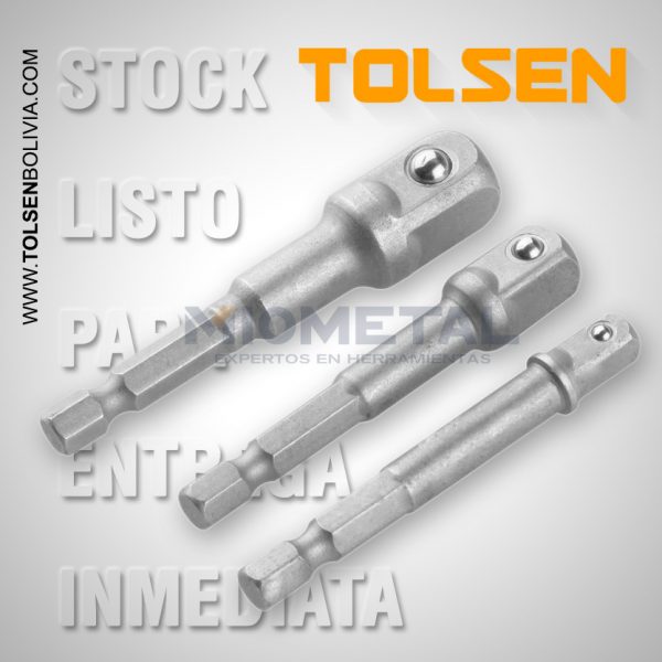 77864 ADAPTADOR 3PZA SDS-PLUS 1/4"-3/8"-1/2"