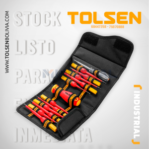 38017 JUEGO DE DESTORNILLADORES AISLADOS VDE DE 13 PIEZAS (INDUSTRIAL)