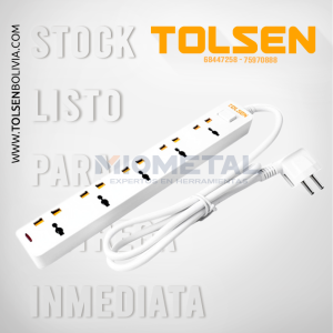 38302 REGLETA TOMA CORRIENTE 5 SALIDAS CON INTERRUPTOR (3M cable)