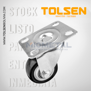62926 RUEDA GIRATORIA SIN FRENO 75mm-3″ Cap 80kg