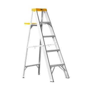 62715 ESCALERA DE ALUMINIO DE UN LADO 5 PELDAÑOS 225 LBS