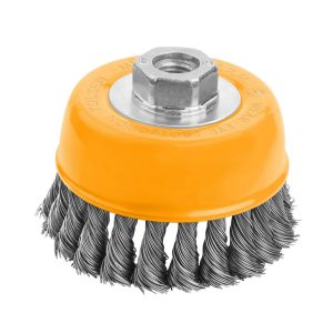 77611 CEPILLO DE ALAMBRE COPA TWIST CON TUERCA 75MM