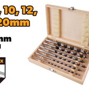 75660 JUEGO DE 6 BROCAS PARA MADERA DE 6, 8, 10, 12, 16,